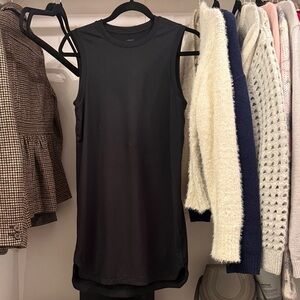 Varley Black Sleeveless Mini dress